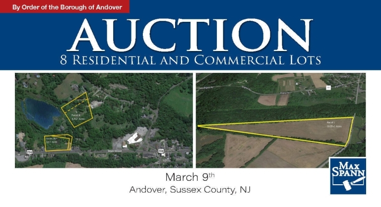 Image for Government Real Estate Auction by Order of Andover Borough, NJ-SOLD!