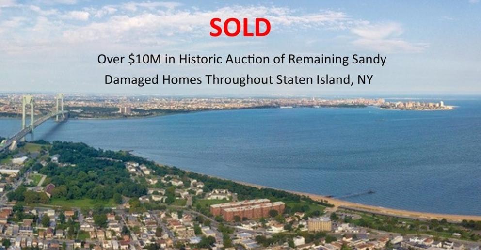 Image for Historic Auction Sale of 20 Superstorm Sandy Damaged Homes on Staten Island, NY-SOLD!