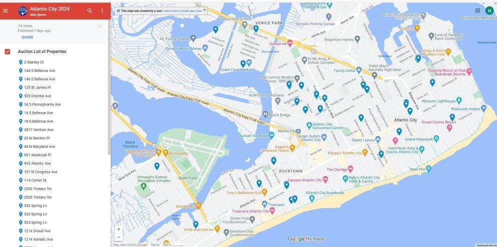 Image for 32 Properties Including Single Family Homes, Commercial and Residential Lots in Atlantic City, NJ