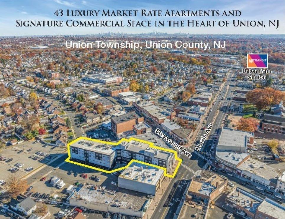 Image for Premier Mixed Use Building-43 Apartments & 25,000 sf Commercial Building in Union NJ