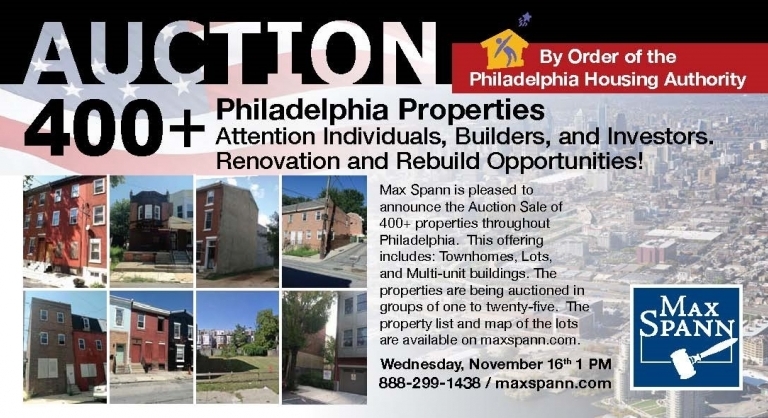 Image for 400+ Properties, By Order of the Philadelphia Housing Authority,PA-SOLD!