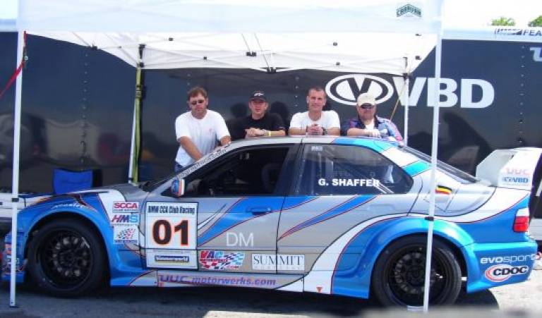 Team MAM/VBD Crew: (left to right) Howie Dunbrack, Greg Shaffer (driver), Cory Bradburn, Paul Hansen