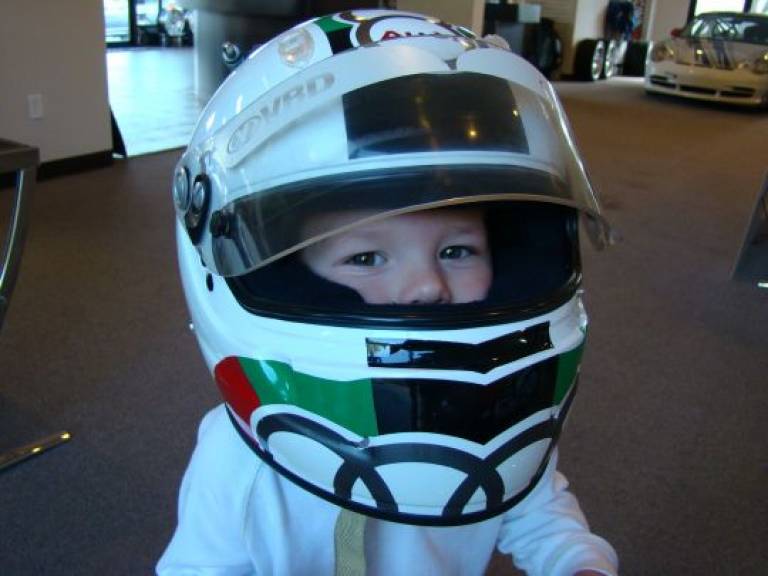 Future Racecar Driver - Adam Bass (if Greg has anything to do with it!)
