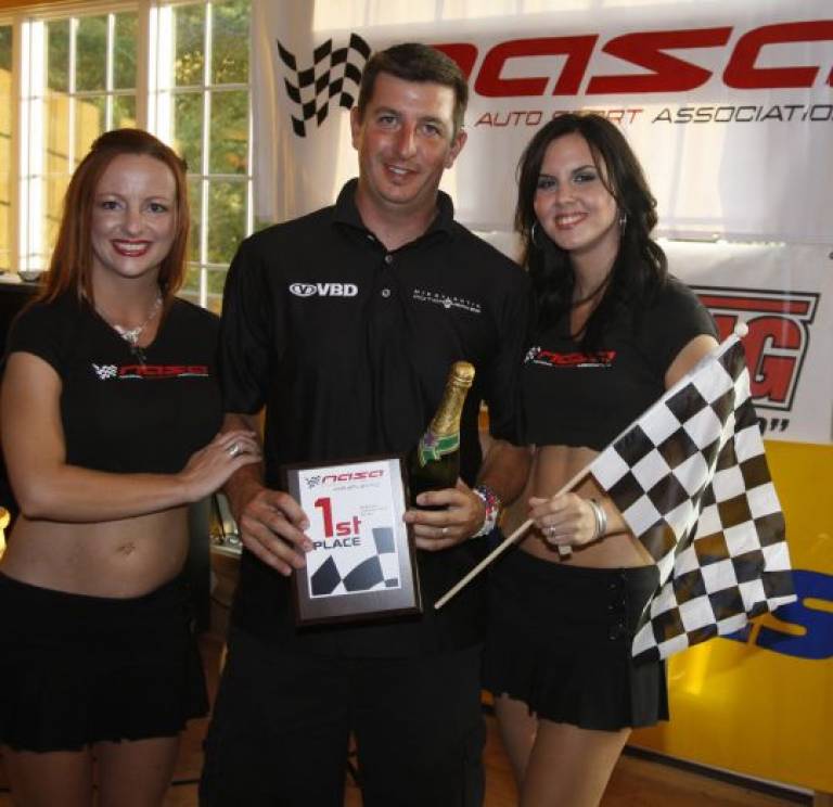 1st place at VIR '09 w/ the lovely trophy girls!