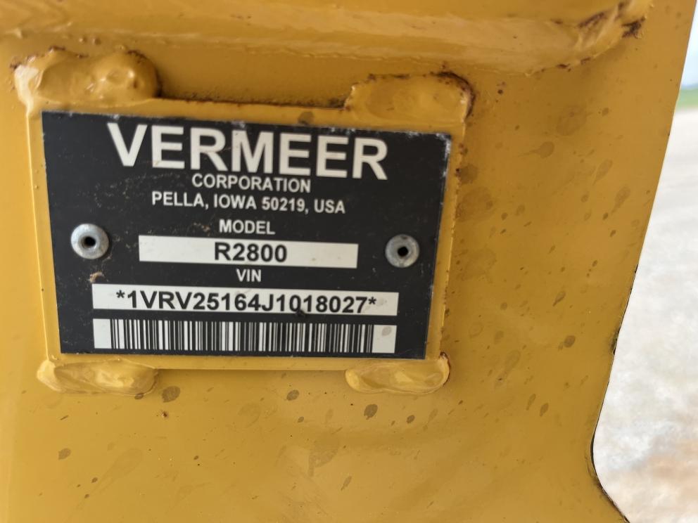 Image for 2018 Vermeer R2800