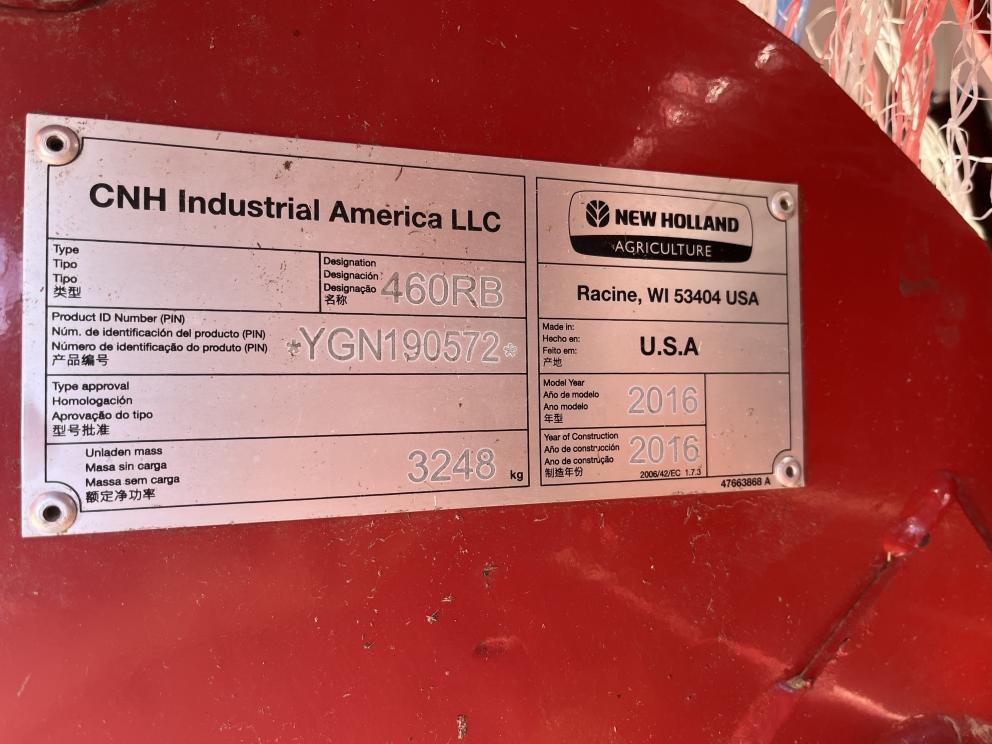 Image for 2016 New Holland ROLL-BELT 460