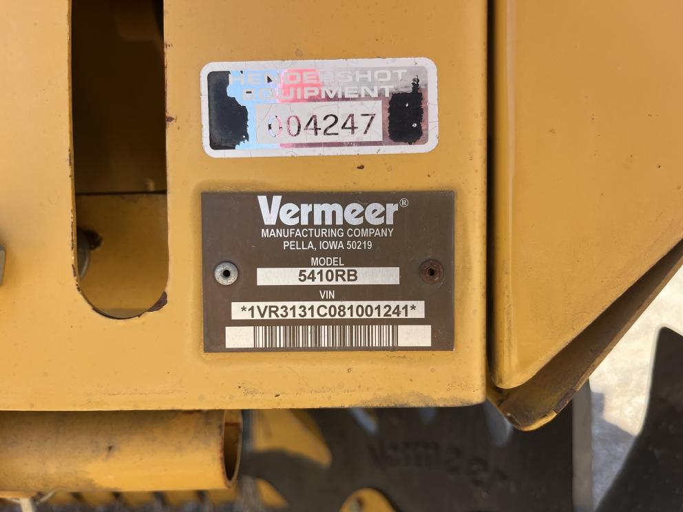 Image for 2008 Vermeer 5410 REBEL