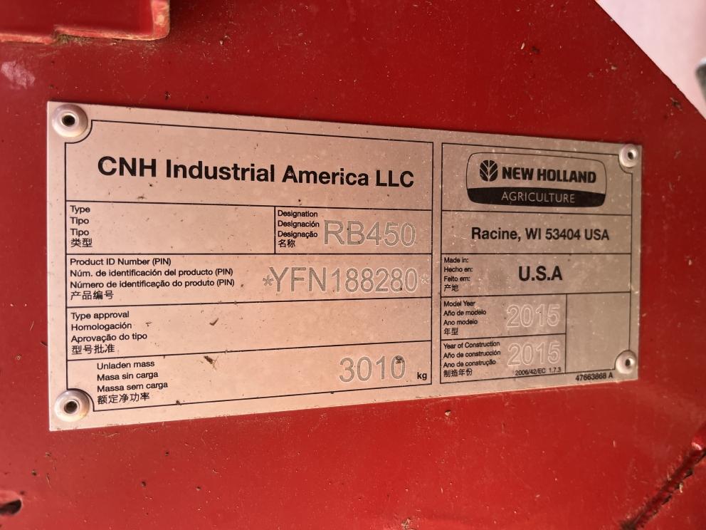 Image for 2015 New Holland ROLL-BELT 450