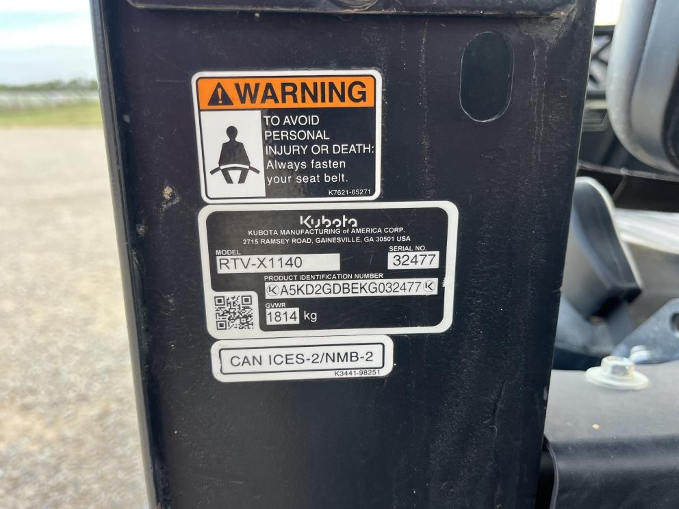 Image for 2020 Kubota RTV1140