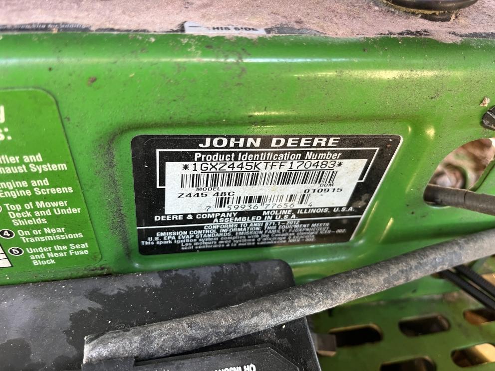 Image for 2015 John Deere Z445