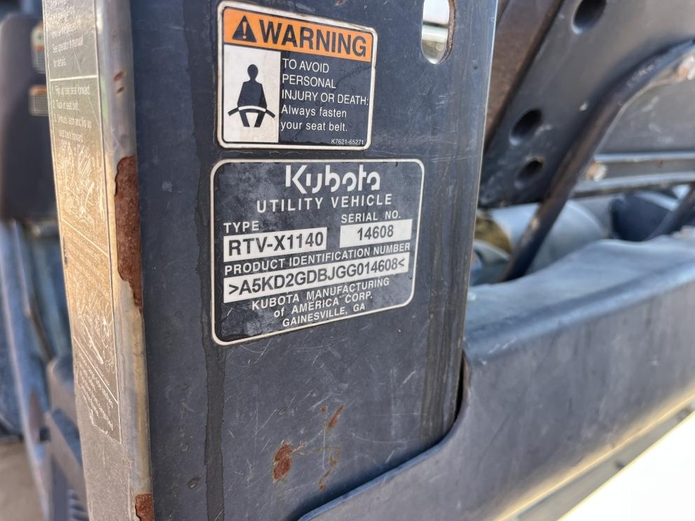 Image for 2016 Kubota RTV1140