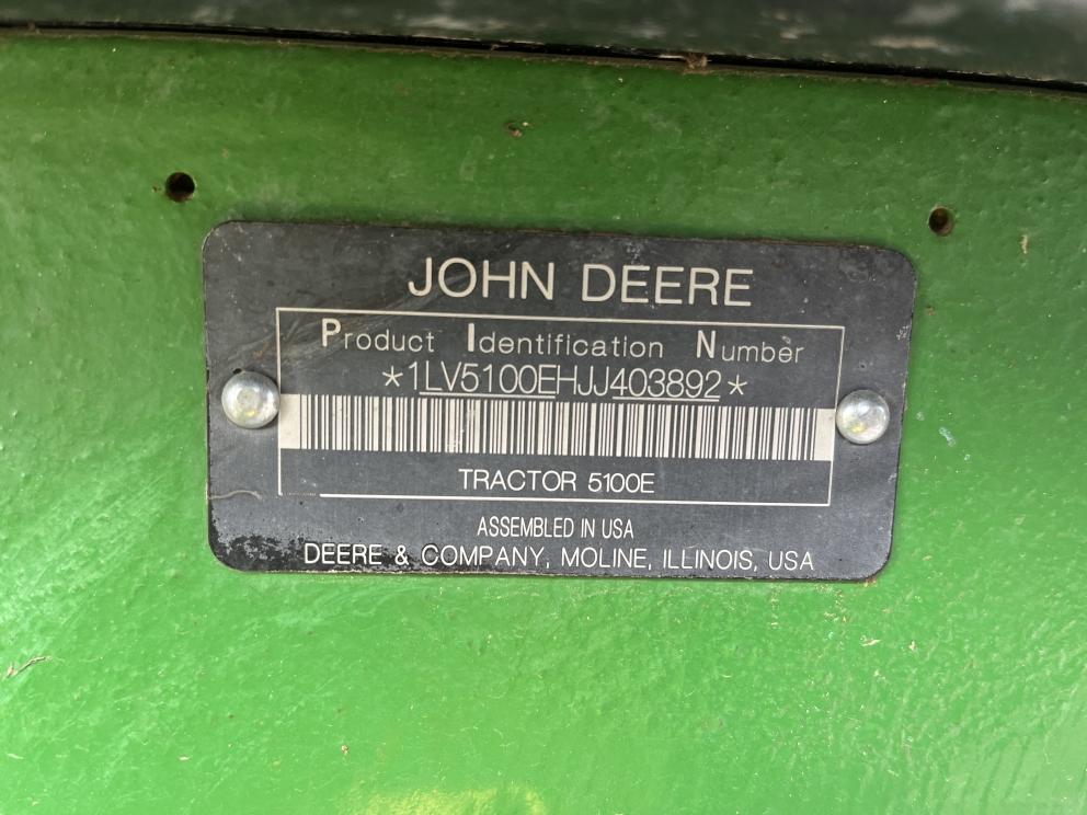 Image for 2018 John Deere 5100E