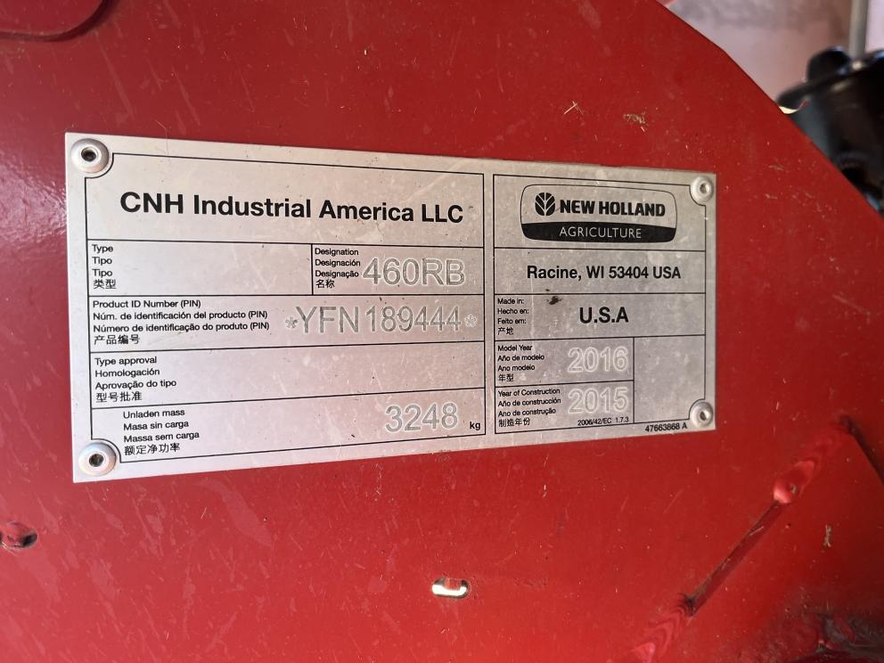 Image for 2015 New Holland ROLL-BELT 460