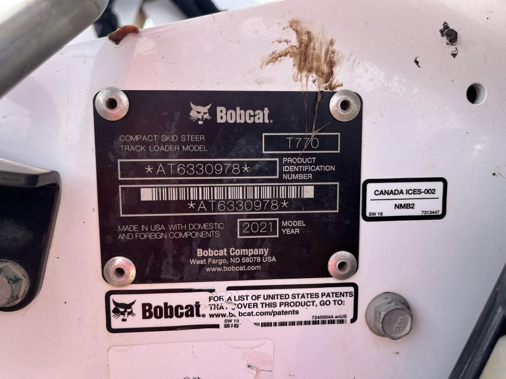 Image for 2021 Bobcat T770