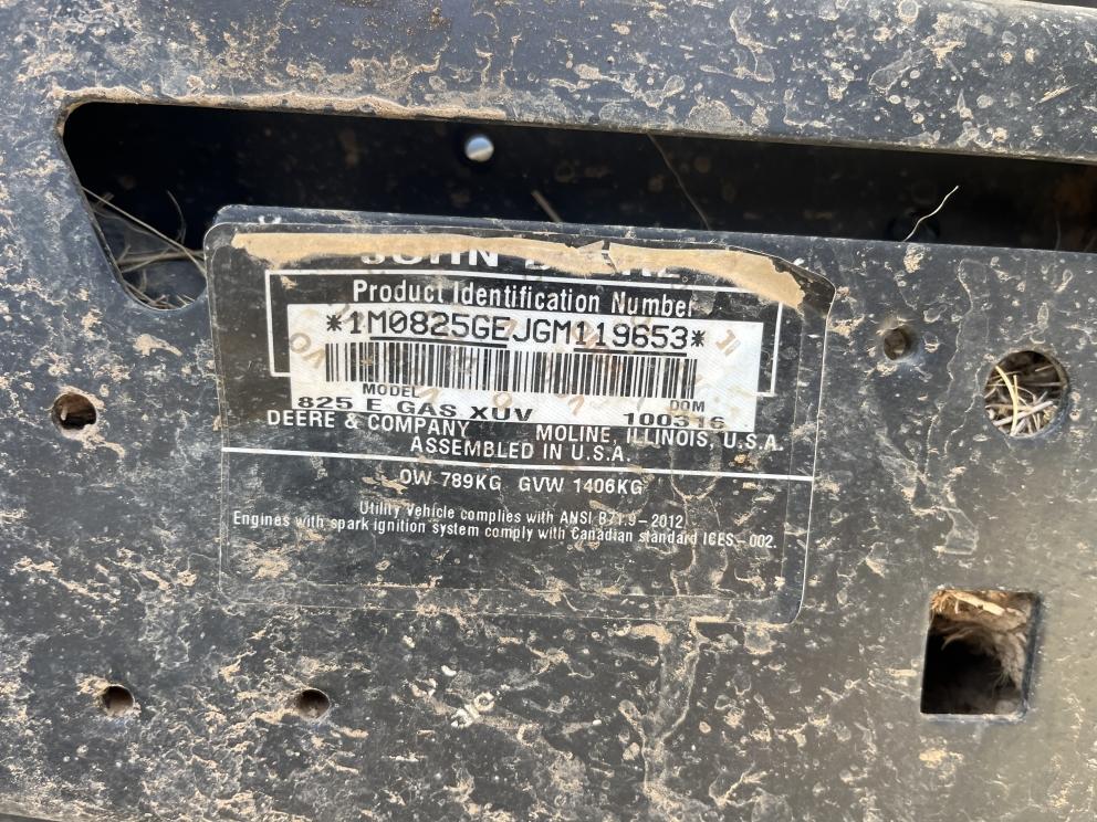 Image for 2016 John Deere GATOR XUV 825I