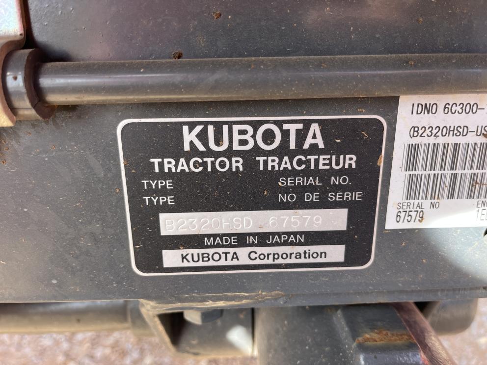 Image for 2015 Kubota B2320HSD