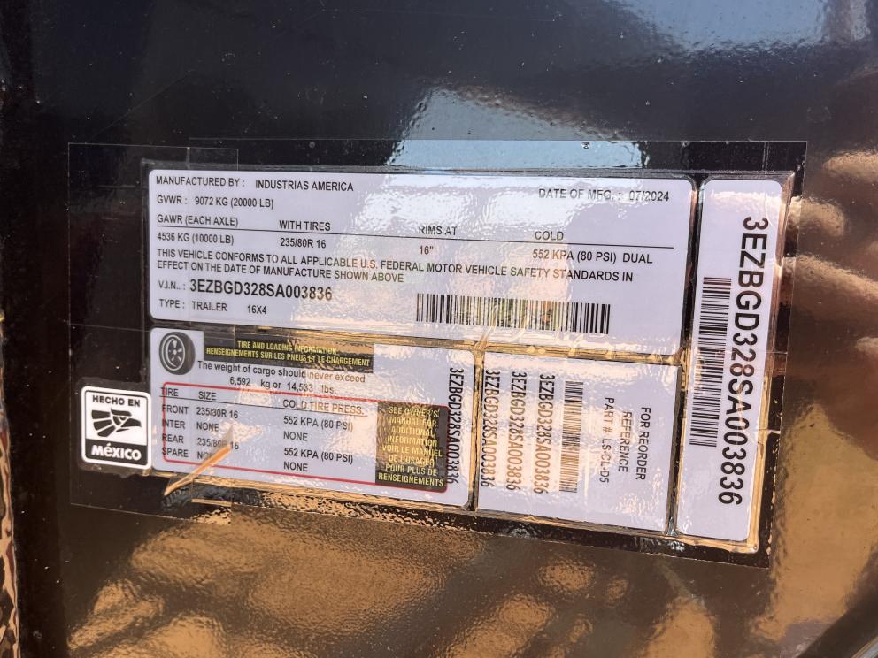 Image for 2025 Industrias America  16X4