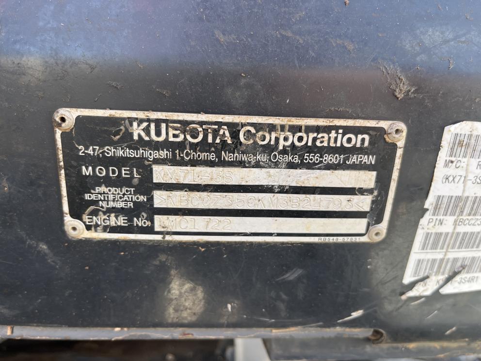 Image for 2019 Kubota KX71-3