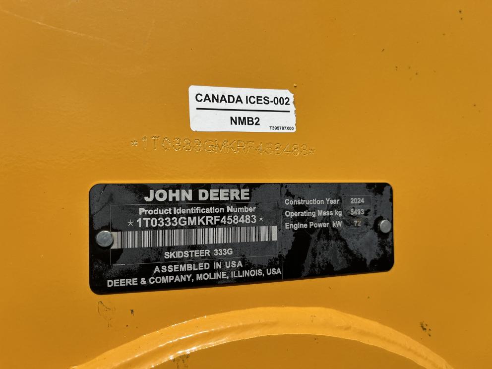 Image for 2024 John Deere 333G