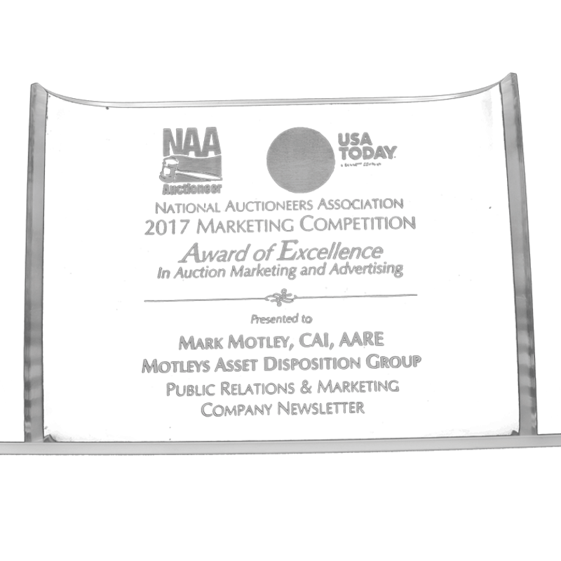 Image of Award of Excellence in Auction Marketing & Advertising