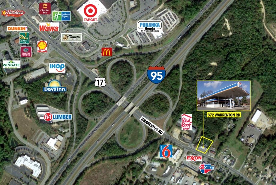 Image for 1 +/- AC in one of Fredericksburg’s Busiest Corridors | 372 Warrenton Avenue, Fredericksburg, VA