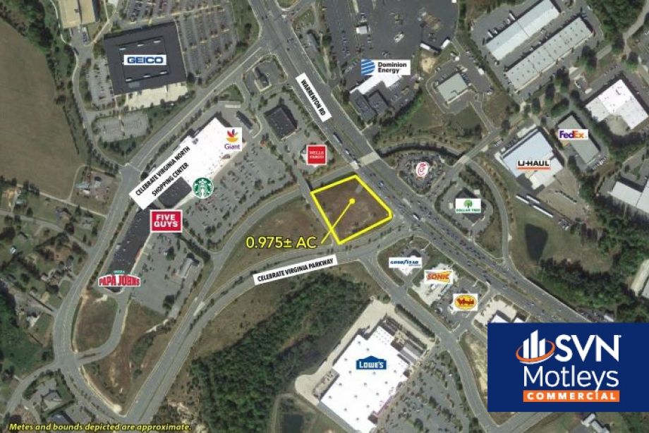 Image for FOR SALE | .975 AC | Retail Pad Site - Busy Corner Lot in Fredericksburg VA