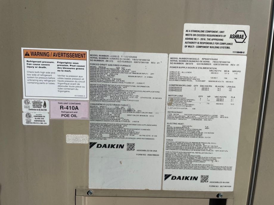 Image for Daikin RPS021DSAS6 Rooftop HVAC Unit