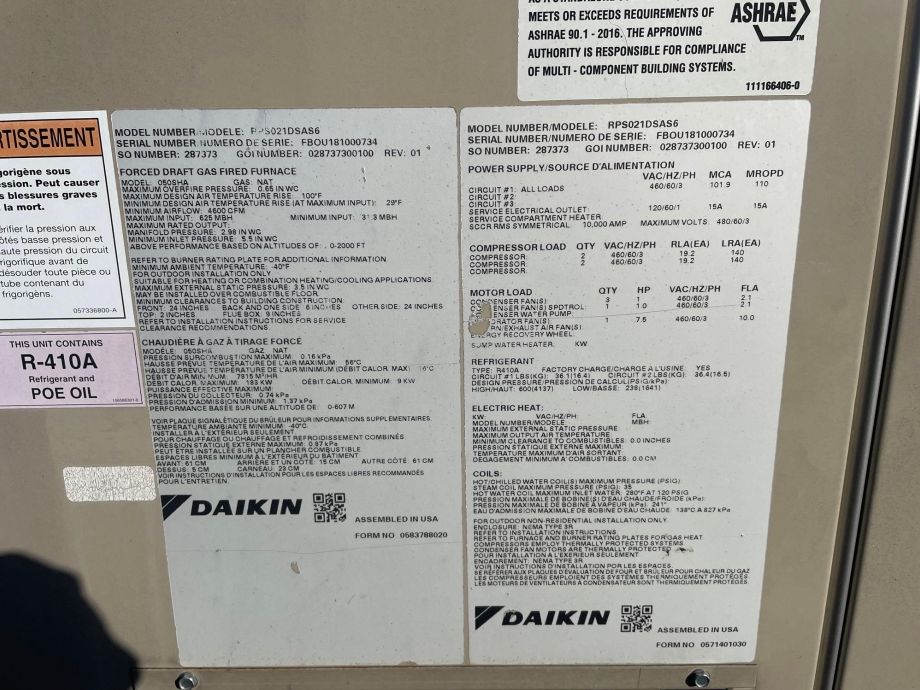 Image for Daikin RPS021DSAS6 Rooftop HVAC Unit