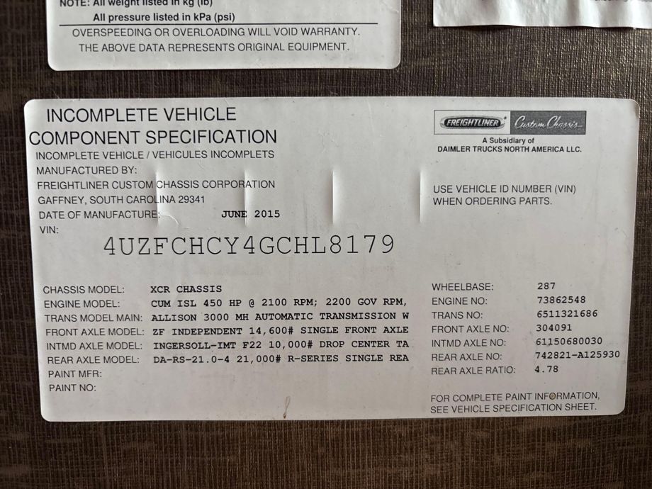 Image for 2016 Thor Tuscany 45AT Motorhome