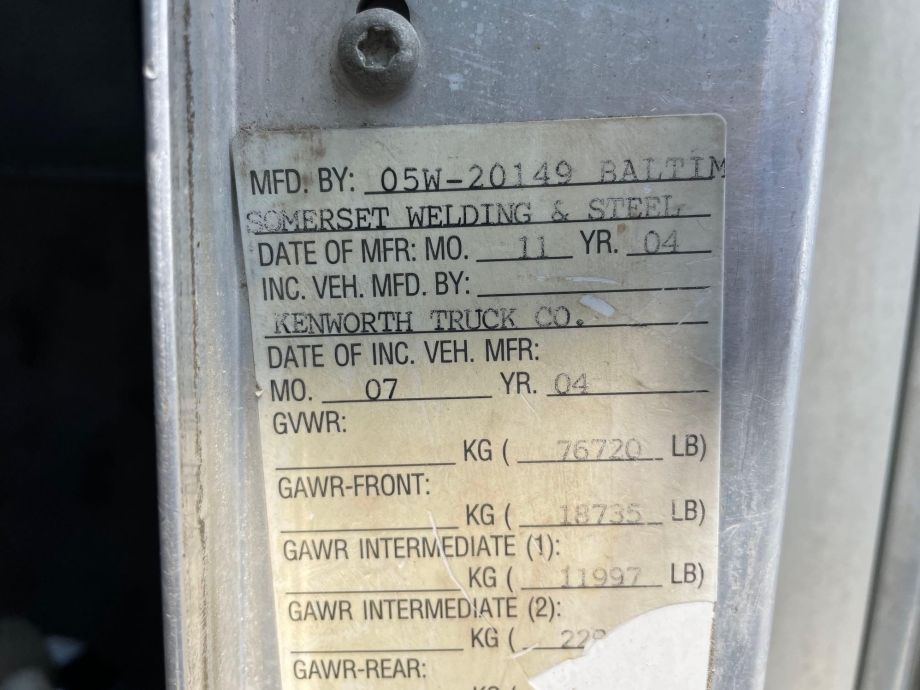 Image for 2005 Kenworth T800 Tri Axle Dump Truck