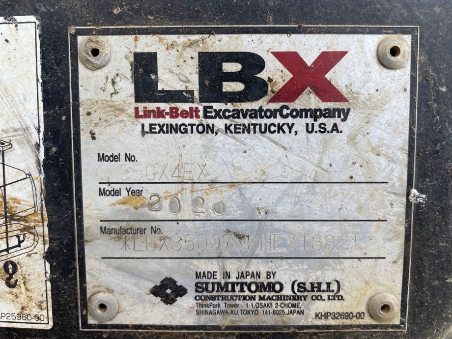 Image for 2020 Link Belt 350 X-4EX Excavator
