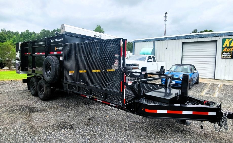 Image for 2025 Mulch Mate DS1000 mounted on 2025 Belmont Dump Trailer