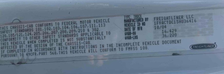 Image for 2005 Freightliner M2 20YD T/A Rear Load Refuse Truck