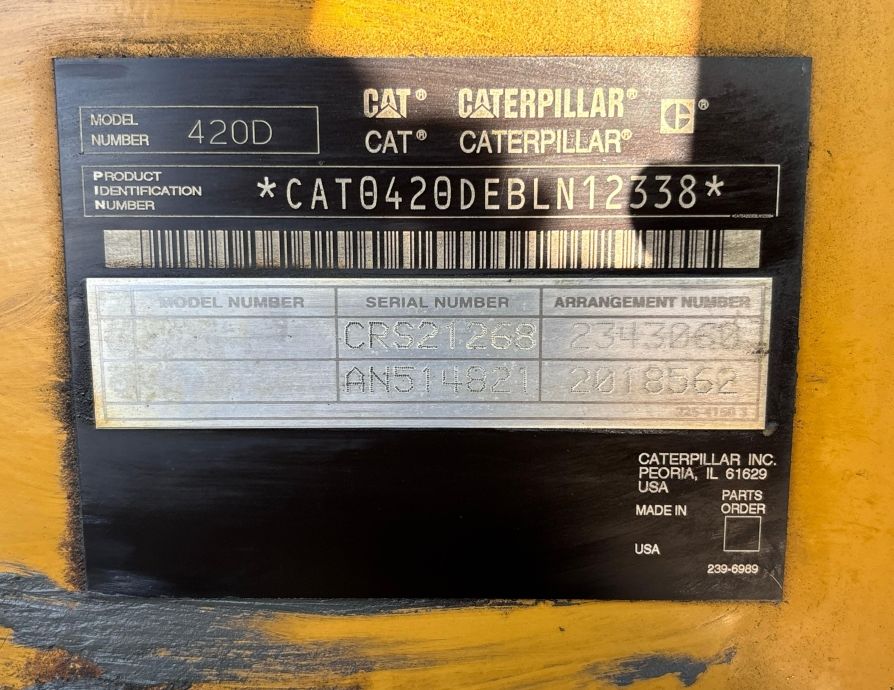 Image for 2005 CAT 420D 4x4 Backhoe Loader