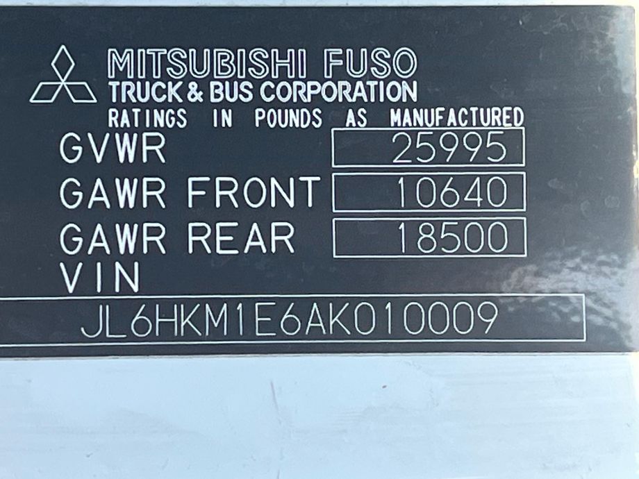 Image for 2010 Mitsubishi Fuso 26’ S/A Box Truck, Electric Lift Gate
