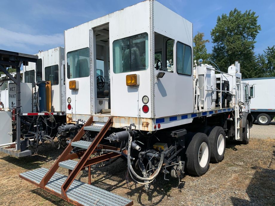Image for 1993 Mack MR688P Linear Dynamics Cabover Road Striping Paint Truck
