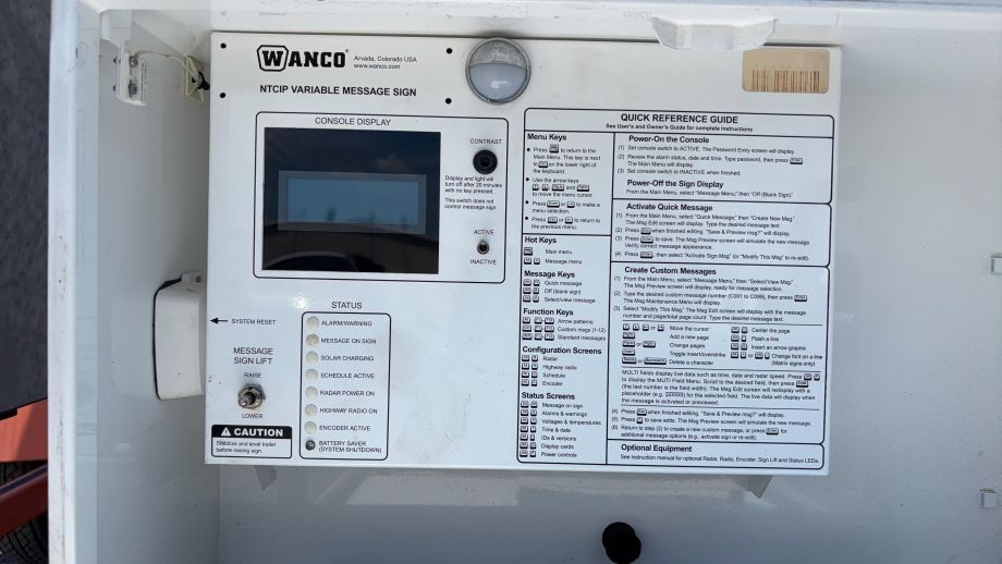 Image for Wanco Solar-Powered Traffic Control & Public Safety Sign