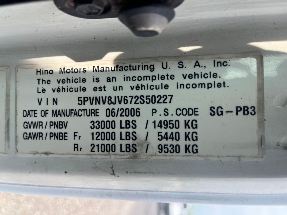 Image for 2007 Hino 338 S/A Expeditor Box Truck Low Mile 32,554