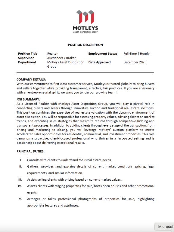 View Job Description