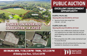 Image for 12 Waterfront Lots | Lancaster, VA