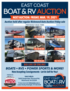 Image for East Coast Boat & RV Auction Image for East Coast Boat & RV Auction