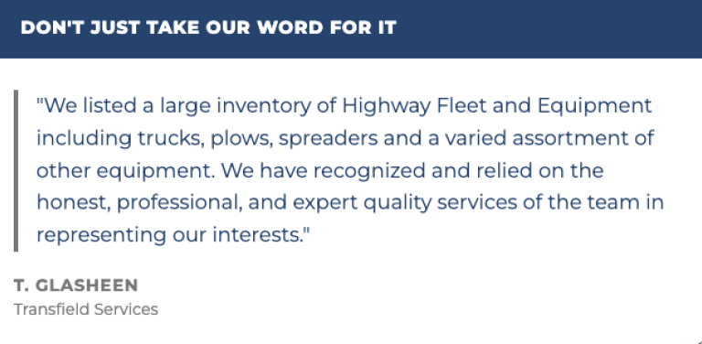 Testimonial from T. Glasheen, Transfield Services