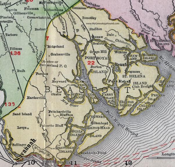 Sc-beaufort-county-south-carolina-1911-map-rand-mcnally