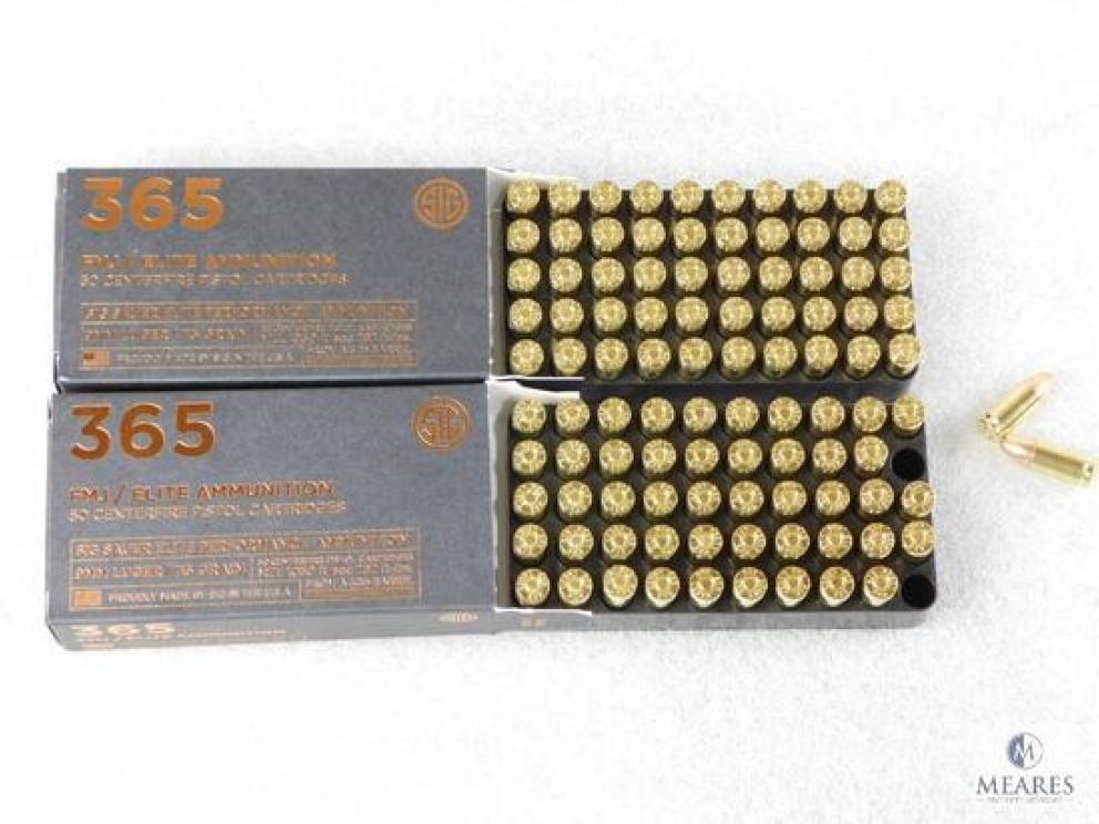 100 rounds sig sauer elite ammunition