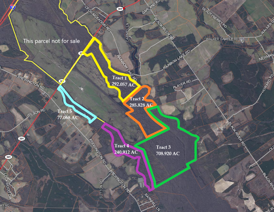 Proposed parcels with ac-2