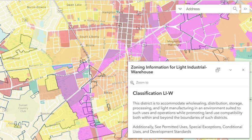 Zoning map