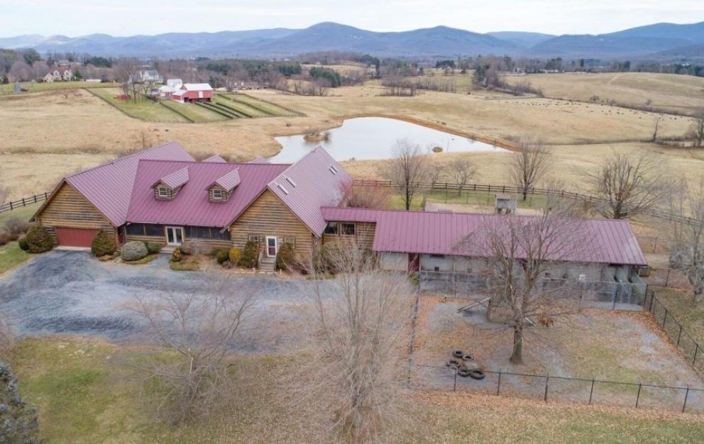 Image for 3 BR/2.5 BA Custom Log Home on 72 +/- Acres w/3 Bay Outbuilding, Pond, Fencing & Kennels
