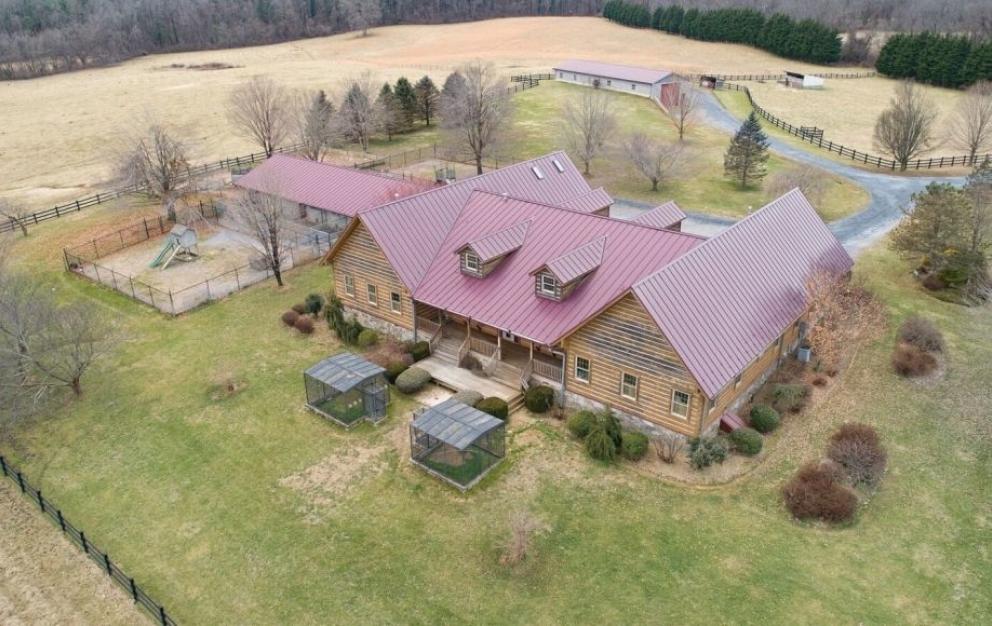 Image for 3 BR/2.5 BA Custom Log Home on 72 +/- Acres w/3 Bay Outbuilding, Pond, Fencing & Kennels