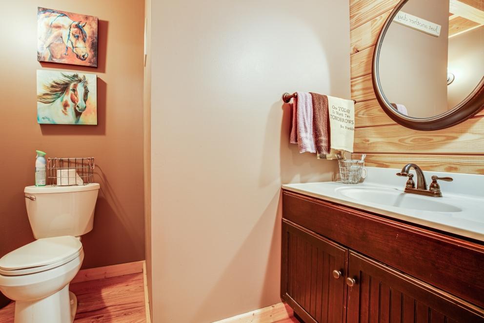 Image for Beautiful 3 BR/3.5 BA Custom Built Log Home w/Guest Cottage & 4 Stall Barn on 18.7 +/- Acres