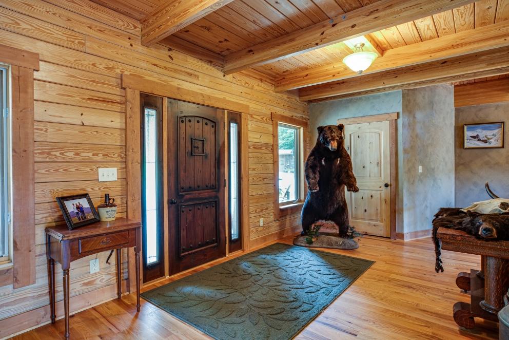 Image for Beautiful 3 BR/3.5 BA Custom Built Log Home w/Guest Cottage & 4 Stall Barn on 18.7 +/- Acres